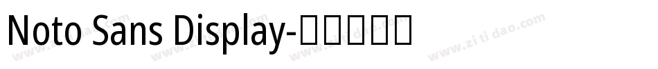 Noto Sans Display字体转换